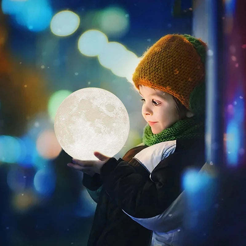 Floating LED Moon Lamp with Magnetic Base