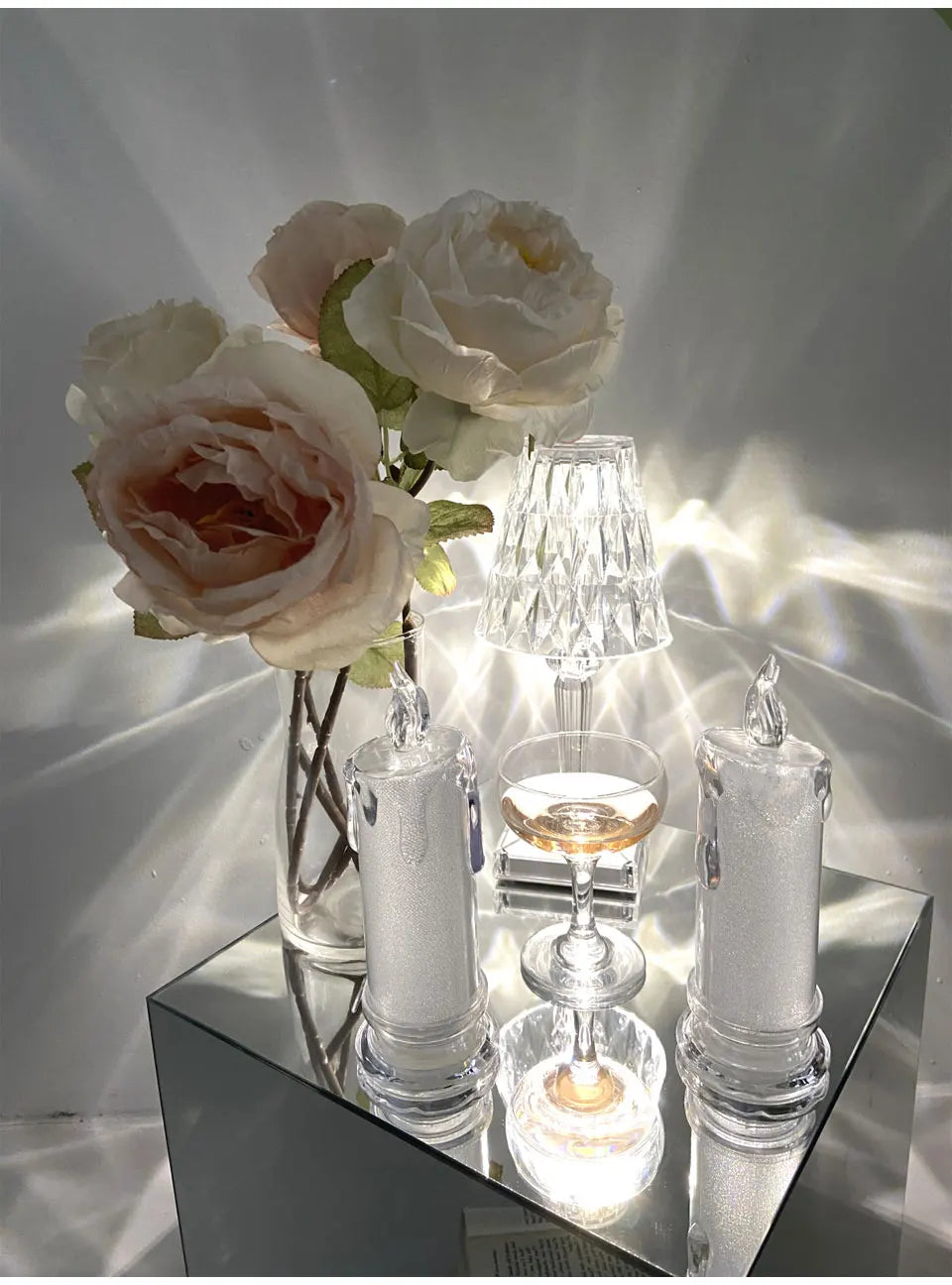 LED Flameless Crystal Candle Lamp