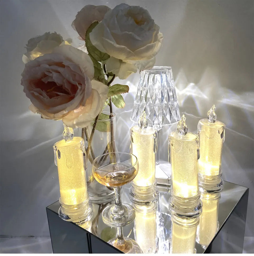 LED Flameless Crystal Candle Lamp