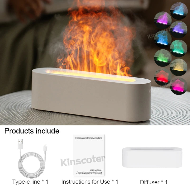 RGB Oil Flame Aroma Diffuser