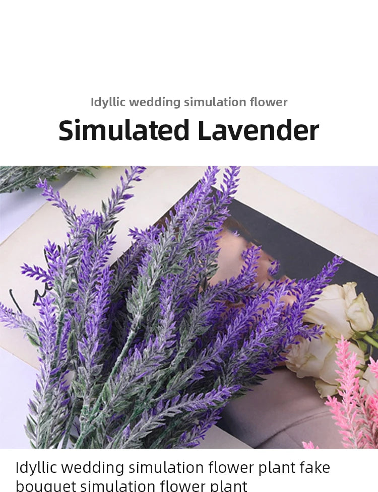 5Pcs Artificial Lavender Flower