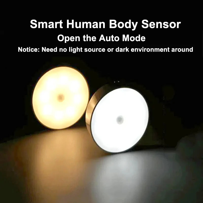 LED Wireless Magnetic Smart Human Body-Sensor Night Light