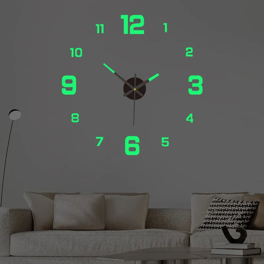 Luminous Digital Clock DIY Stereoscopic Wall Clock