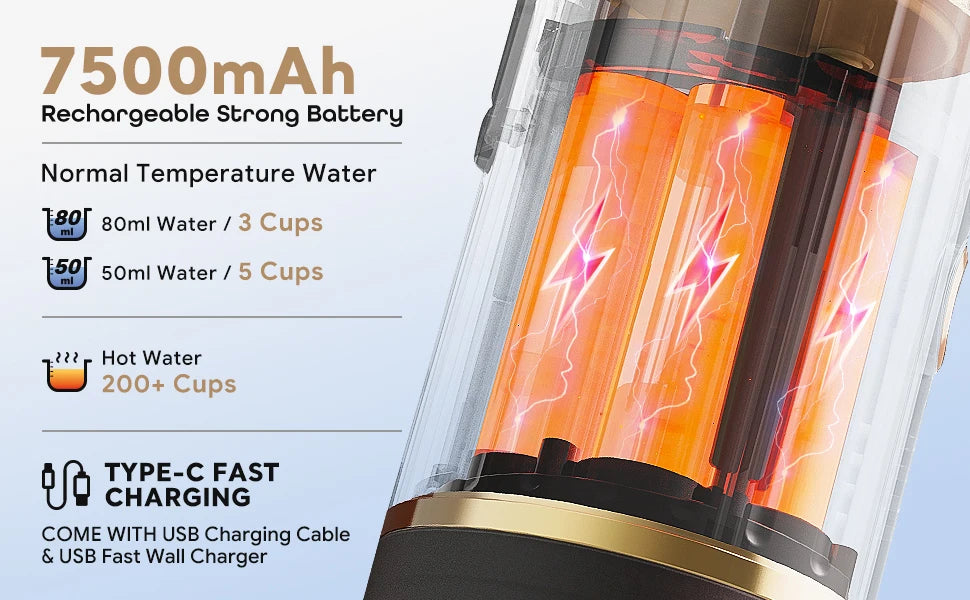 2 in 1 Travel Coffee Maker Electric Portable Espresso Coffee Machine