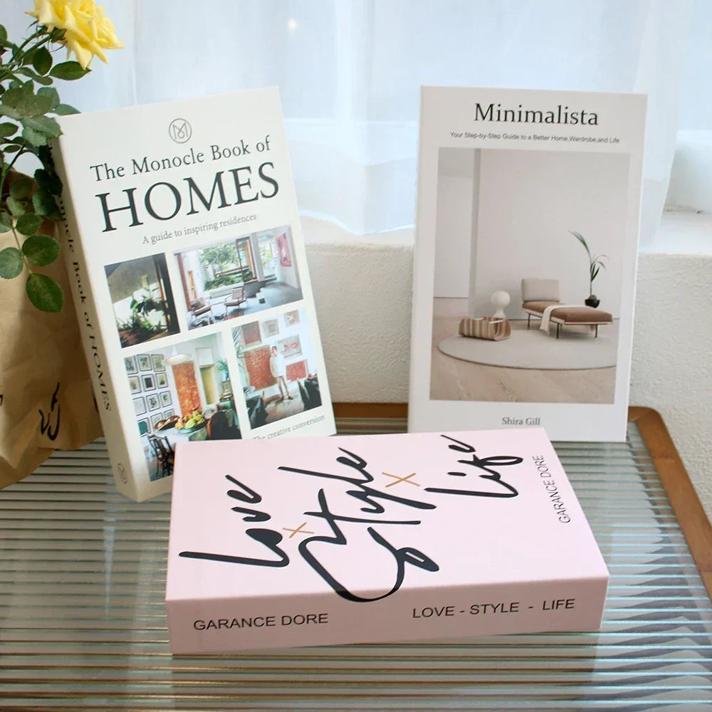 3-Pcs Fashion Fake Book Set (Decoration)