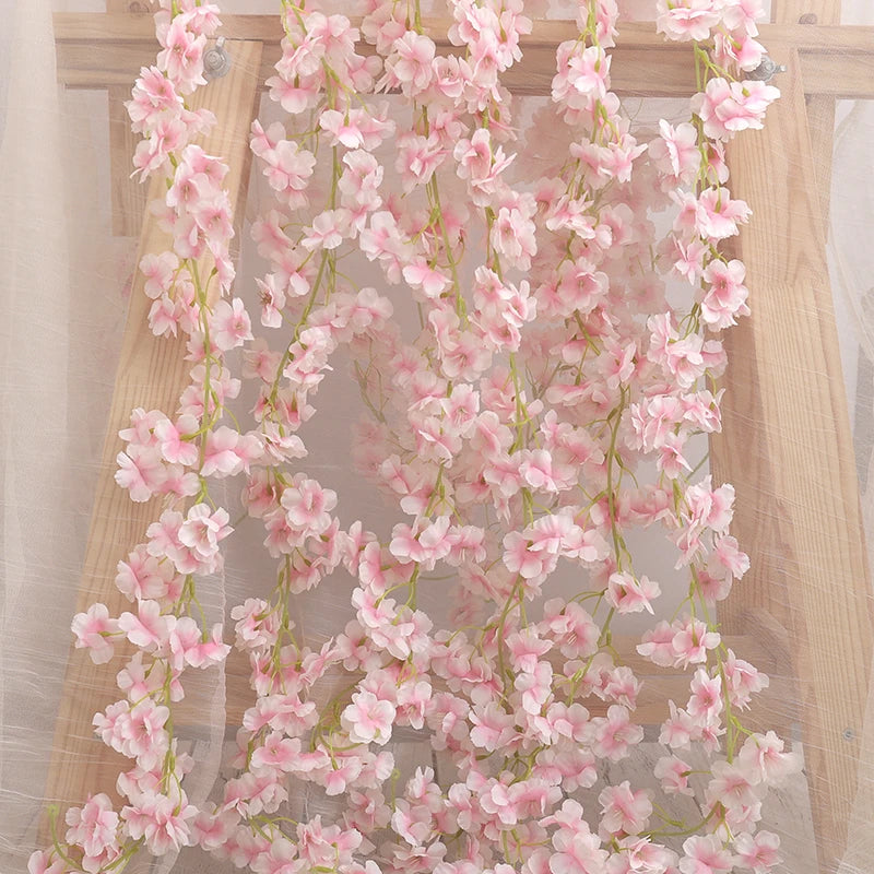 Artificial Silk Cherry Blossom Vine DIY Arrange