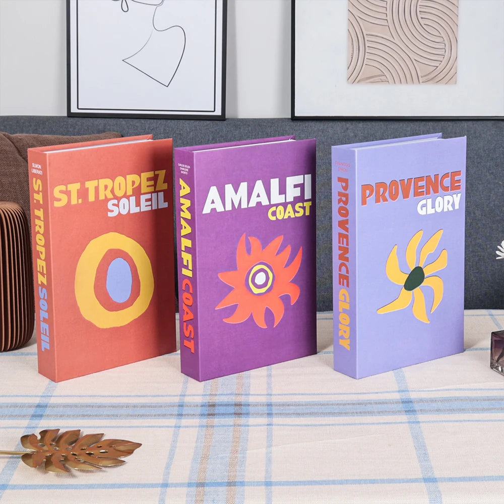 3-Pcs Fashion Fake Book Set (Decoration)