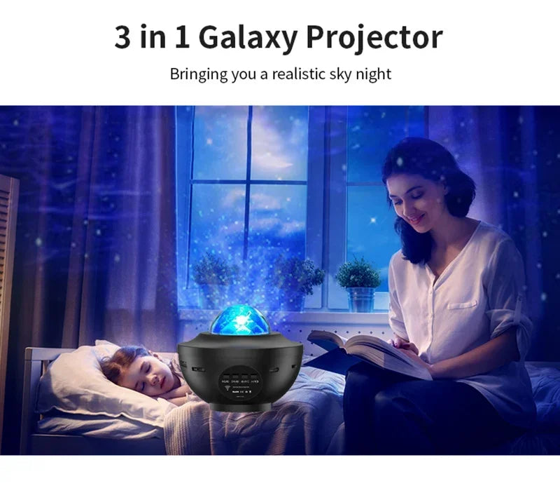 LED Starry Galaxy Projector Night Light