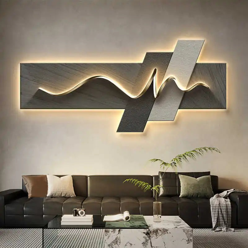 Luxury Wall Art with Light