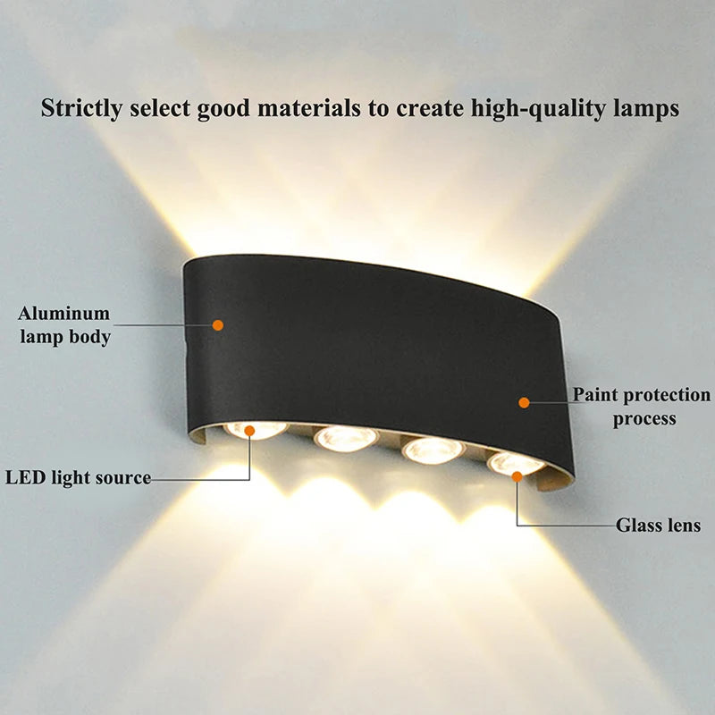 Modern Indoor/Outdoor LED Wall Light