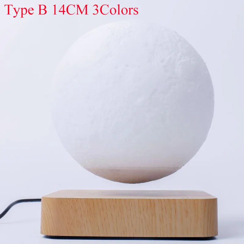 Floating LED Moon Lamp with Magnetic Base