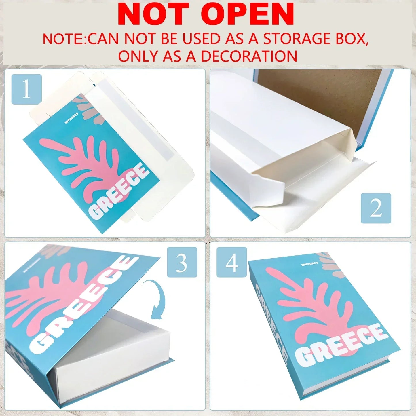 3-Pcs Fashion Fake Book Set (Decoration)