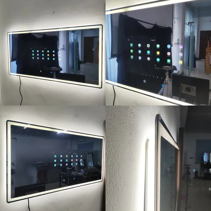Luxury Glass Smart Mirror with Android TV & LEDs