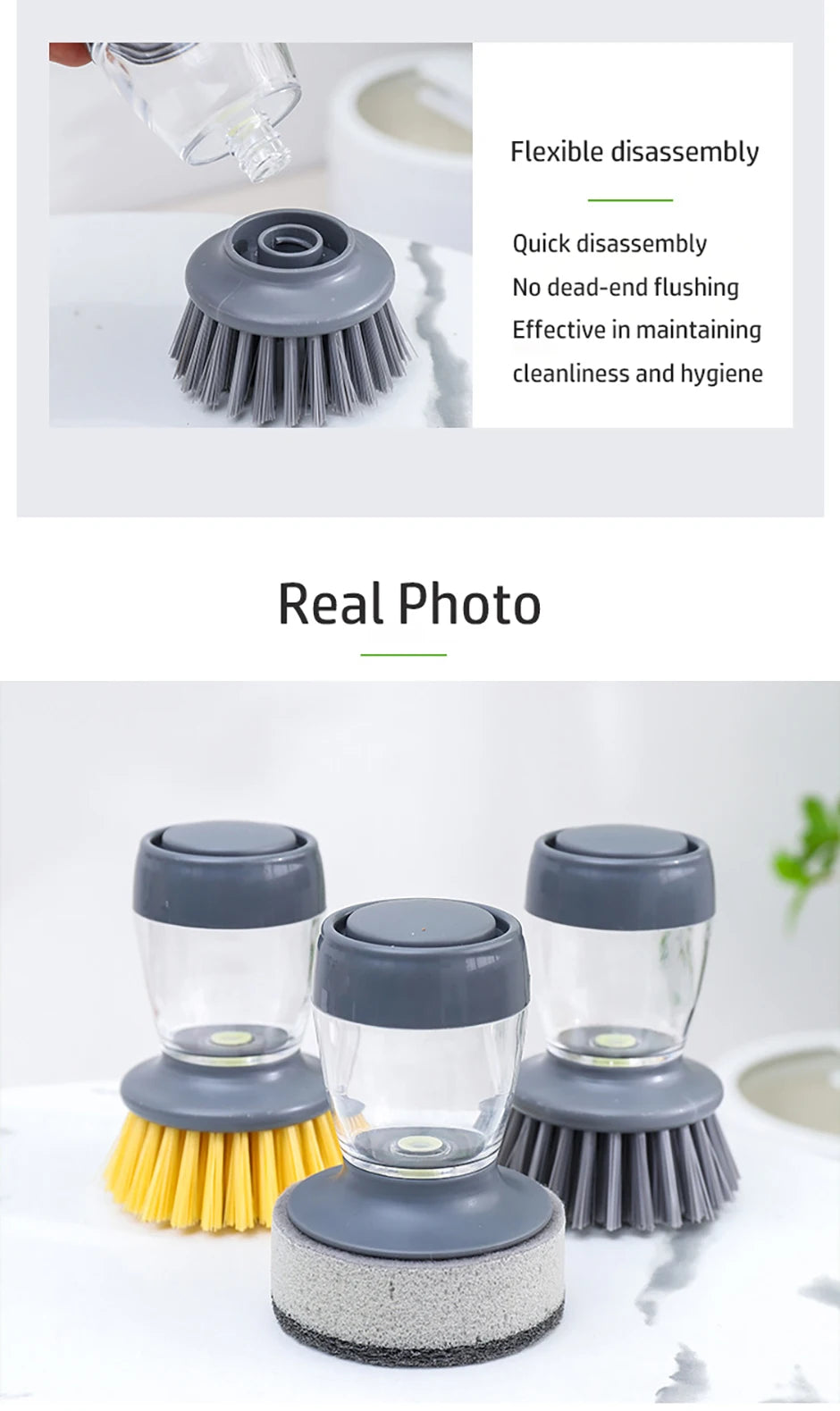 Soap-Dispensing Dish Brush (Only)
