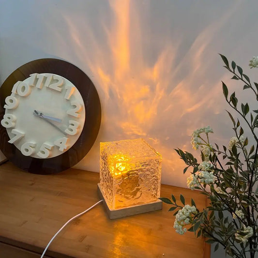 Water Ripple Projector Night Crystal Lamp