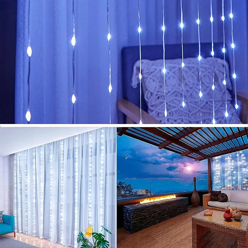 3M LED Curtain Lights (8 Modes)