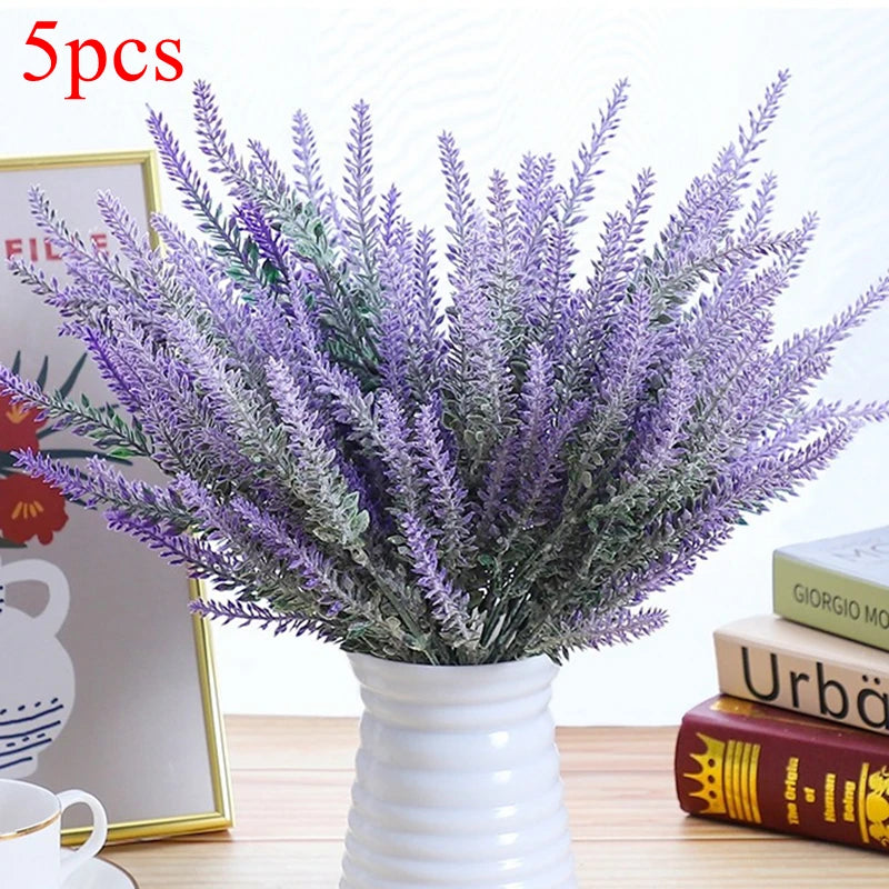 5Pcs Artificial Lavender Flower