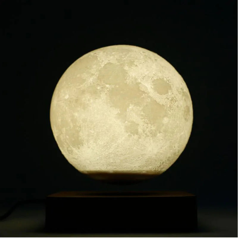 Floating LED Moon Lamp with Magnetic Base