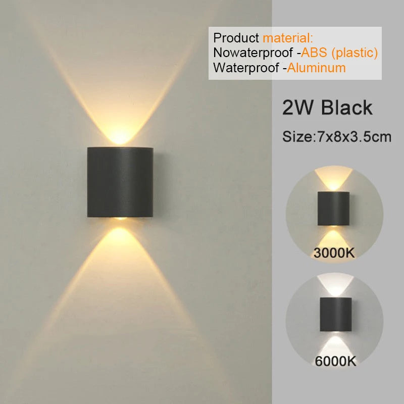 Modern Indoor/Outdoor LED Wall Light
