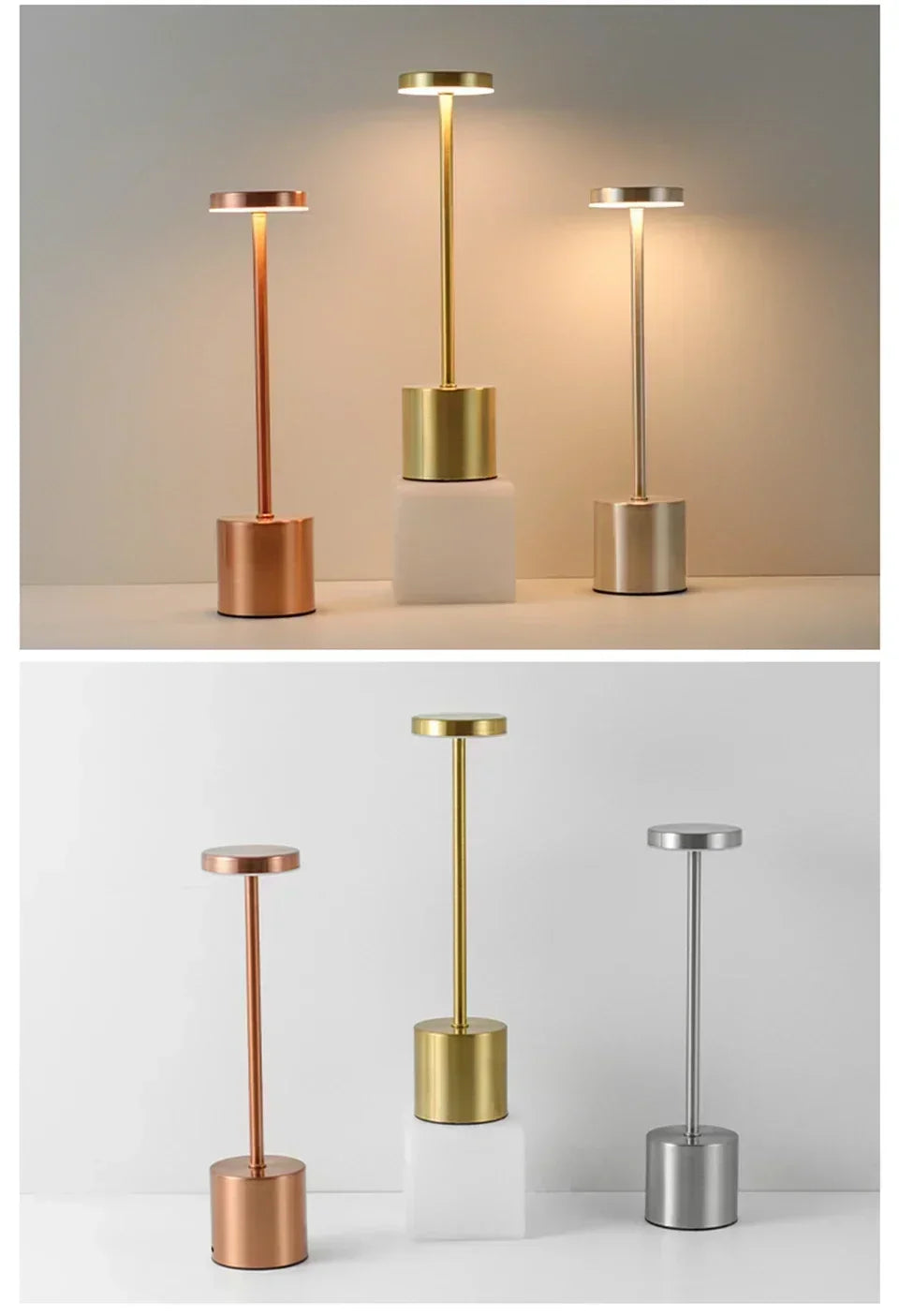 Retro LED Table Lamp Touch Dimmable Desk Lamp