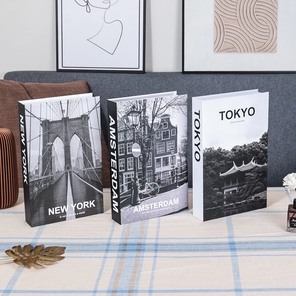 3-Pcs Fashion Fake Book Set (Decoration)