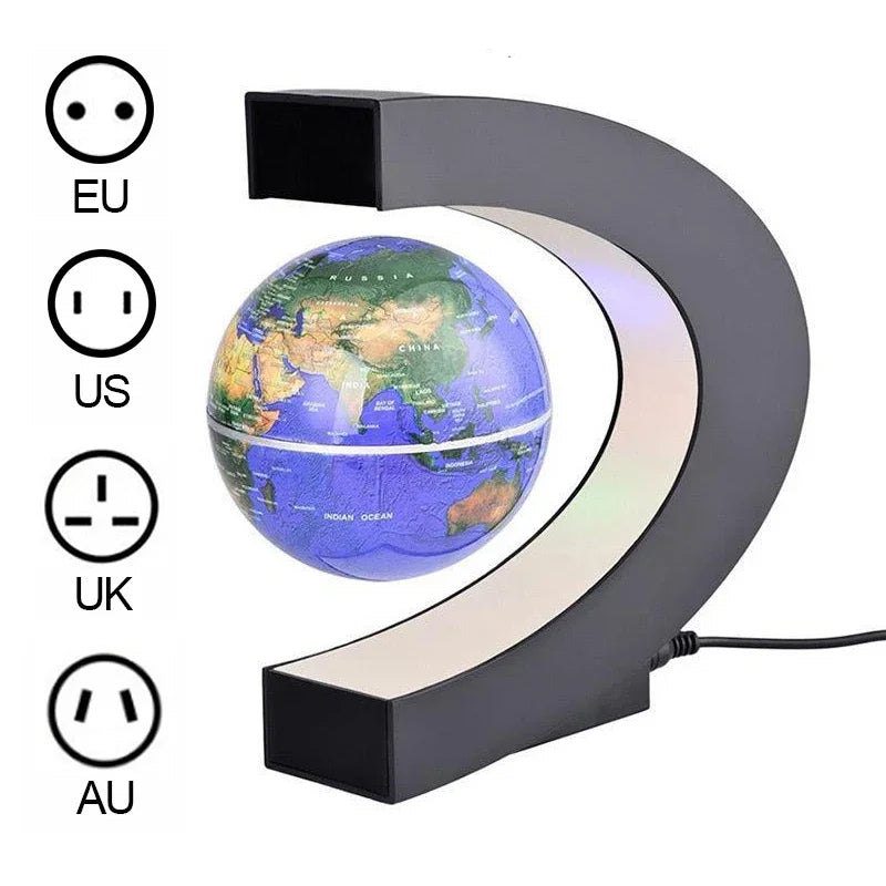 Magnetic Floating Globe LED World Map Lamp