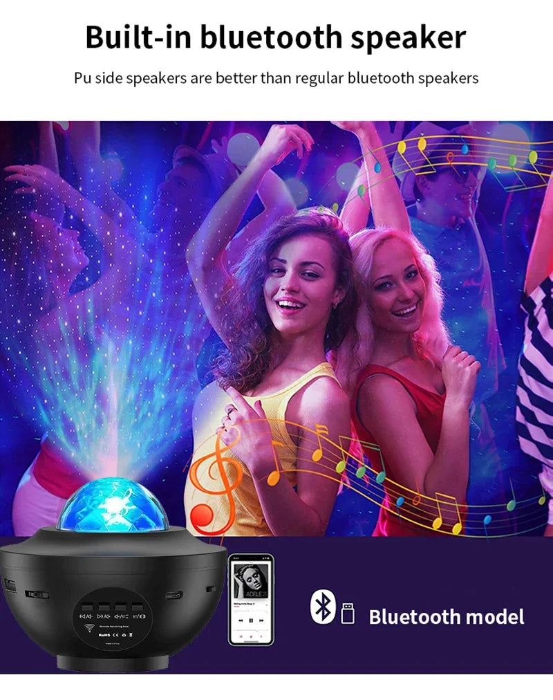 LED Starry Galaxy Projector Night Light