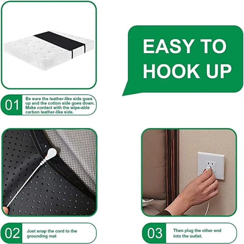 Leather Earthing Mattress Pad