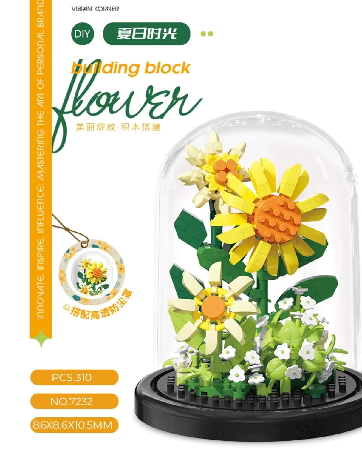 Flower Bouquet Bonsai Building Blocks