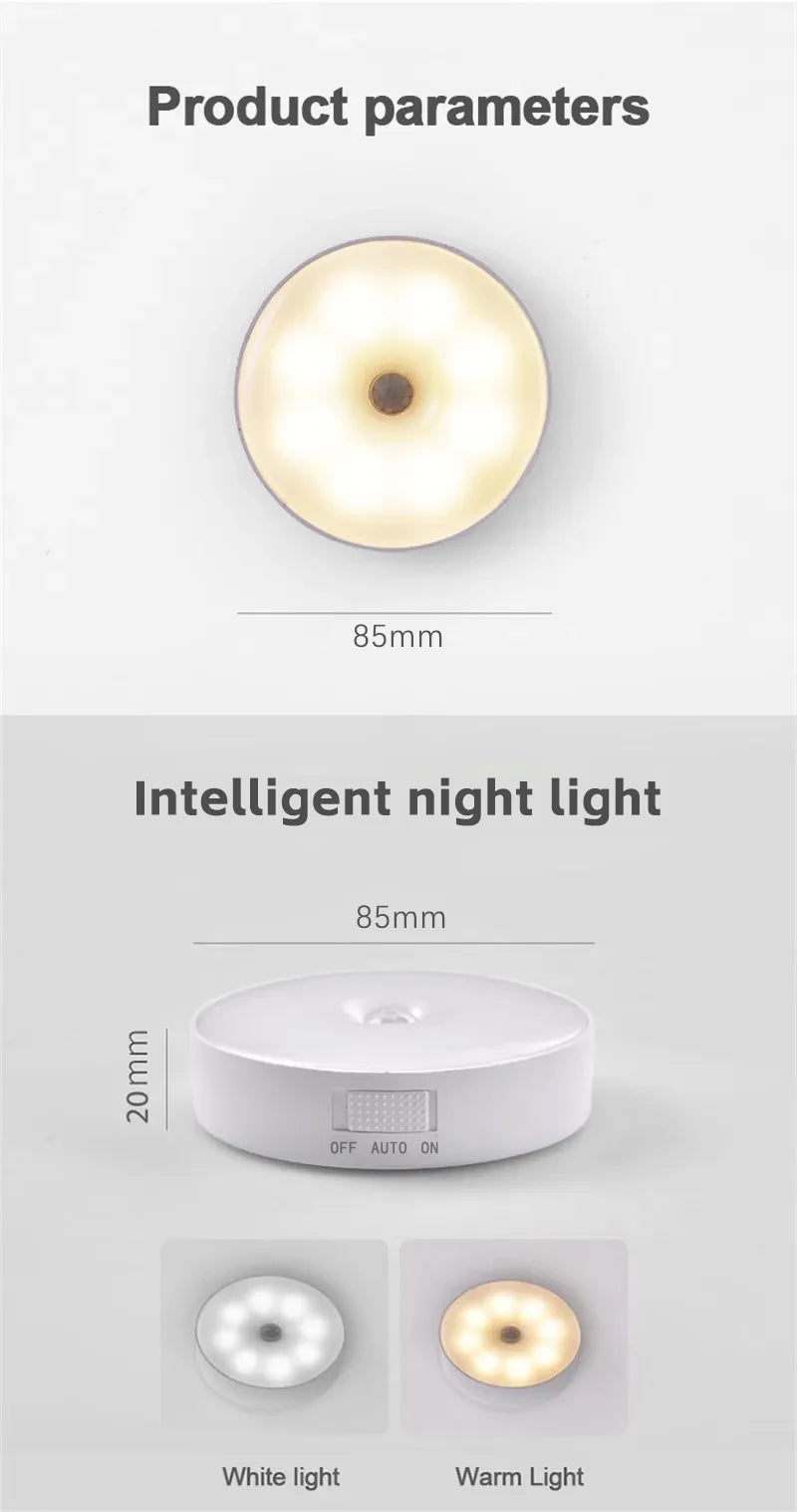 LED Wireless Magnetic Smart Human Body-Sensor Night Light