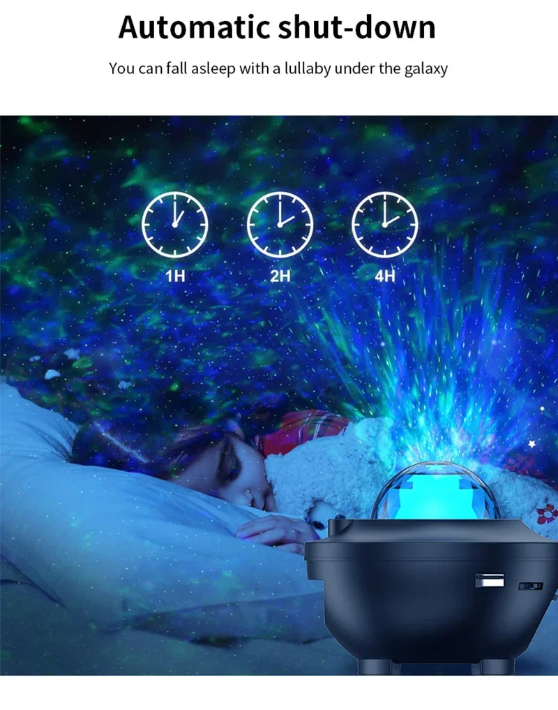 LED Starry Galaxy Projector Night Light