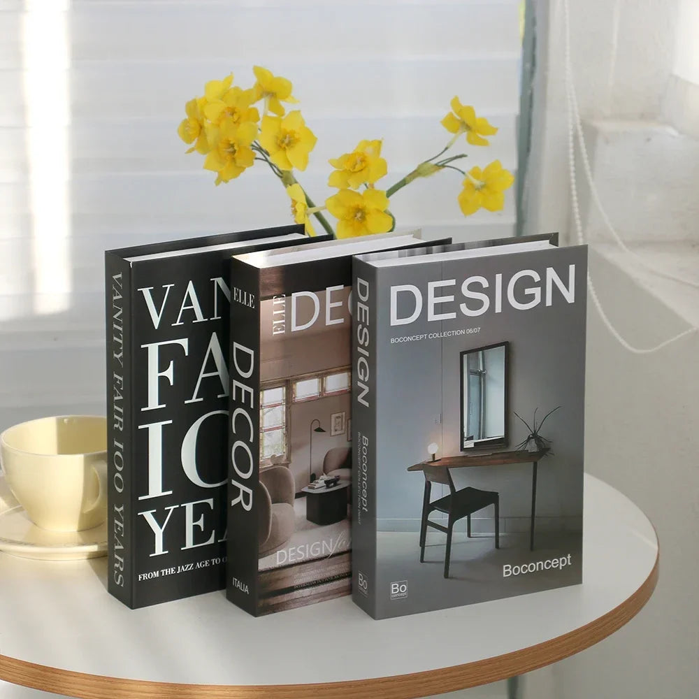 3-Pcs Fashion Fake Book Set (Decoration)