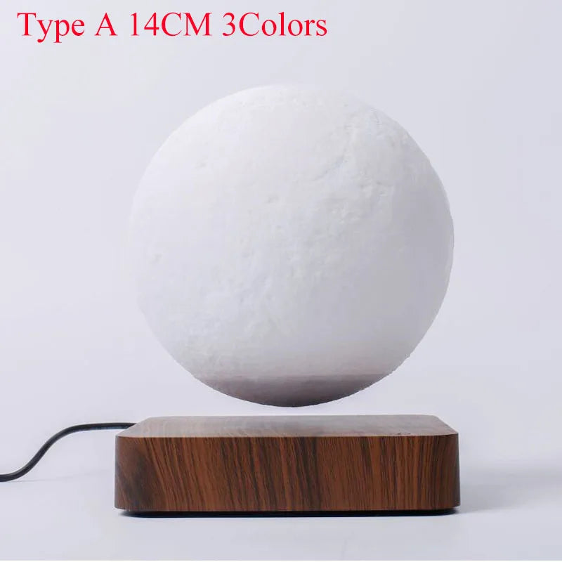 Floating LED Moon Lamp with Magnetic Base