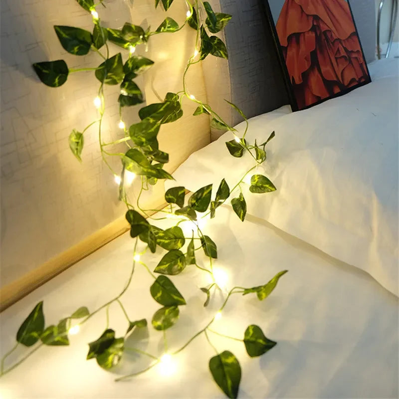 Flower Leaf Garland LED Lights