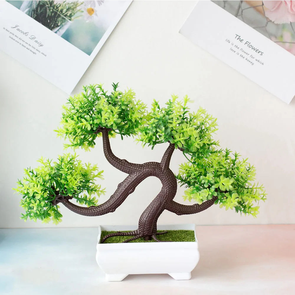 Potted Bonsai Artificial Plant