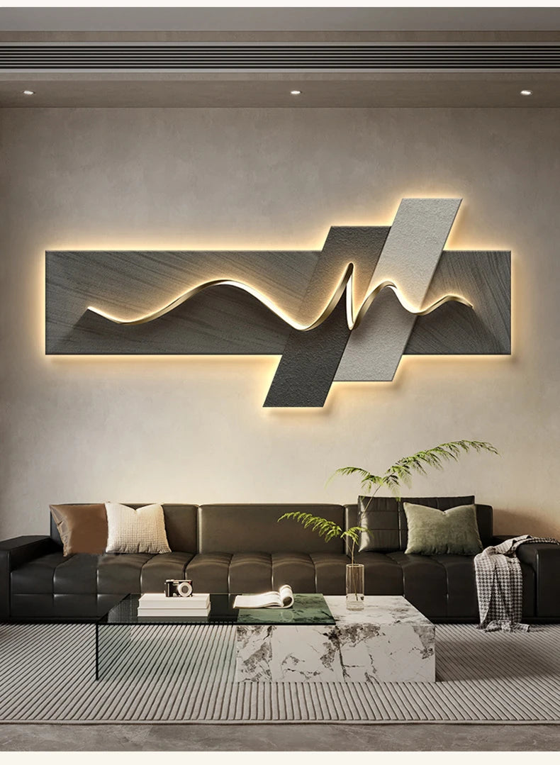 Luxury Wall Art with Light