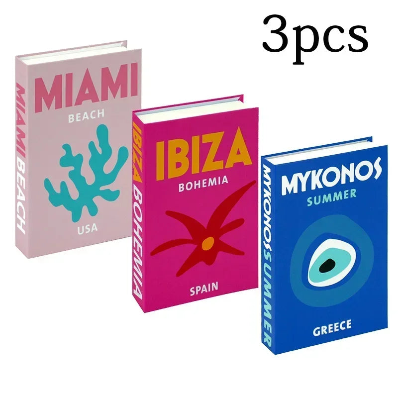 3-Pcs Fashion Fake Book Set (Decoration)