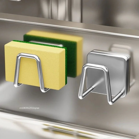 Kitchen Sponges Holder Stainless Steel (Sticky No-drill)