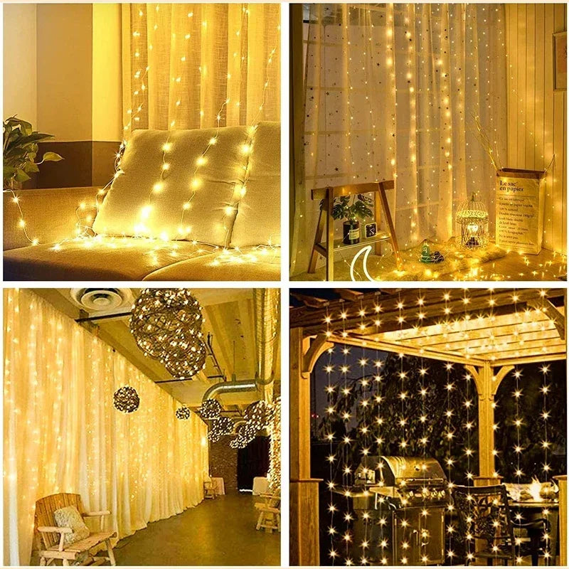 3M LED Curtain Lights (8 Modes)
