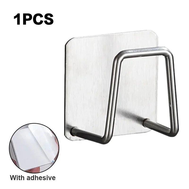 Kitchen Sponges Holder Stainless Steel (Sticky No-drill)