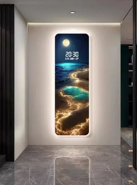 Wave & Moon Clock