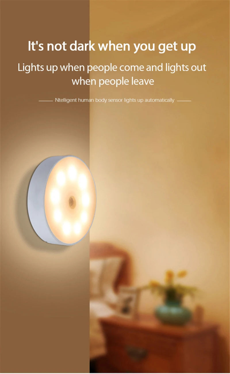 LED Wireless Magnetic Smart Human Body-Sensor Night Light