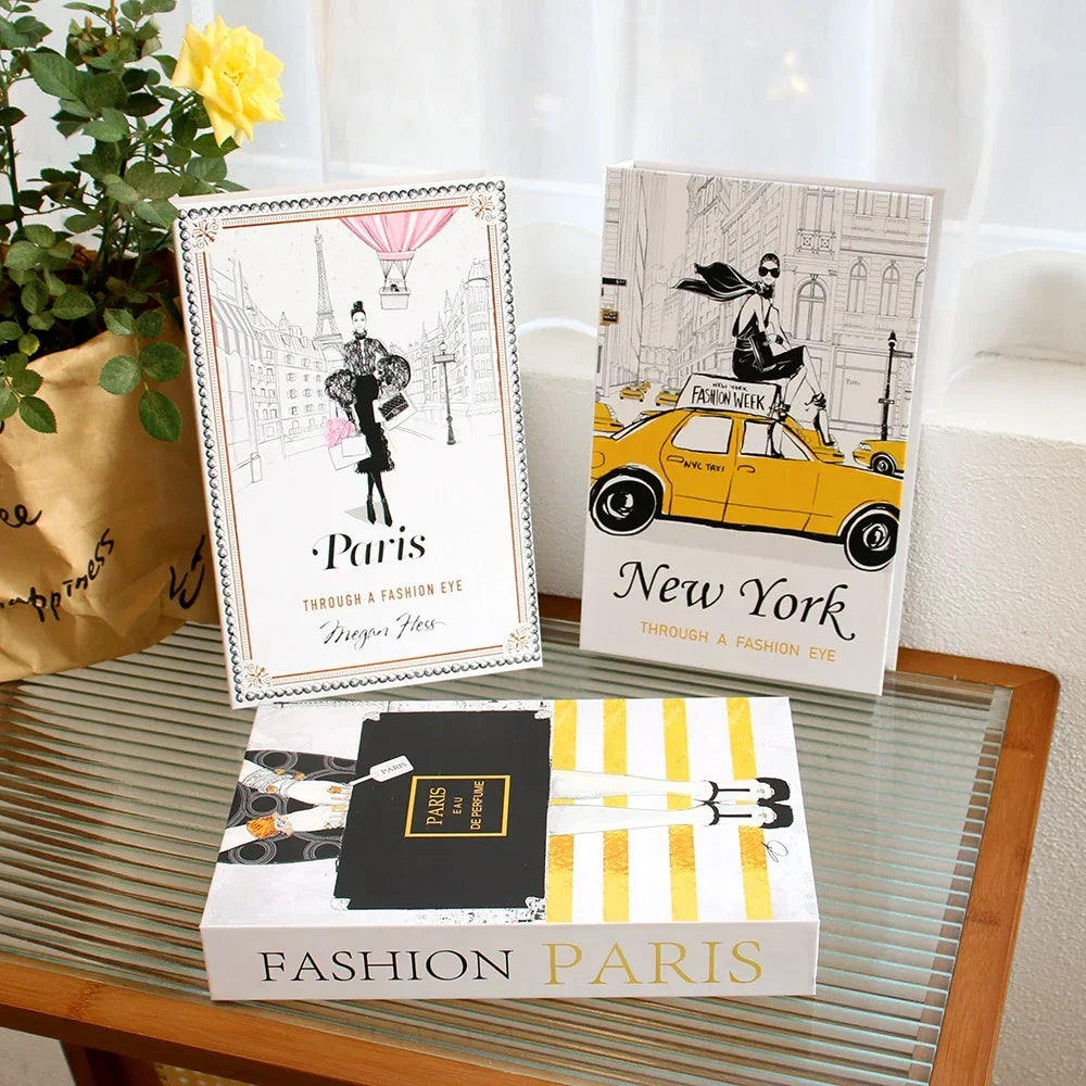 3-Pcs Fashion Fake Book Set (Decoration)