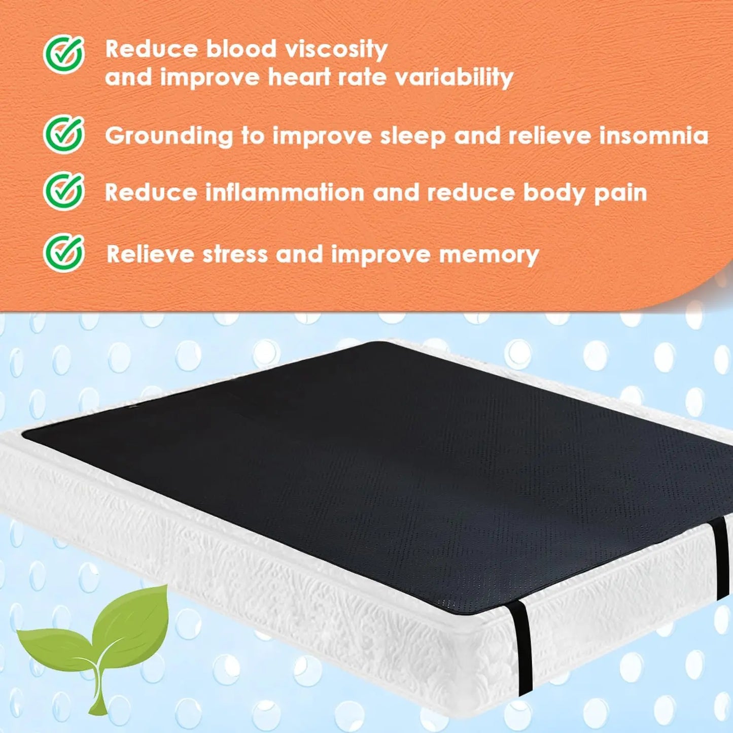 Leather Earthing Mattress Pad