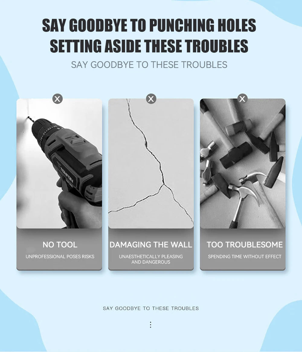 Strong Adhesive Wall Hook Without Piercing