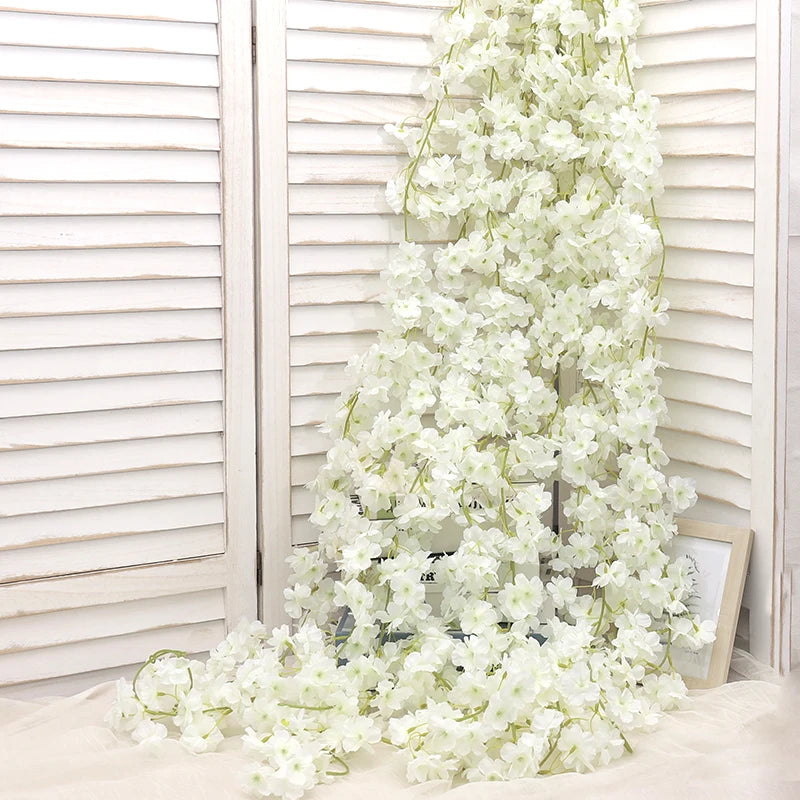 Artificial Silk Cherry Blossom Vine DIY Arrange