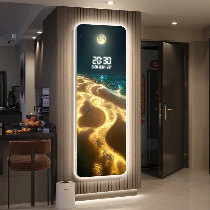 Wave & Moon Clock