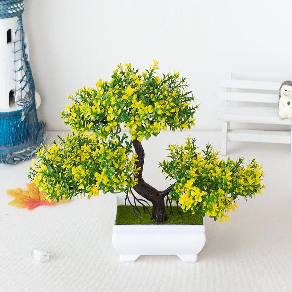 Potted Bonsai Artificial Plant
