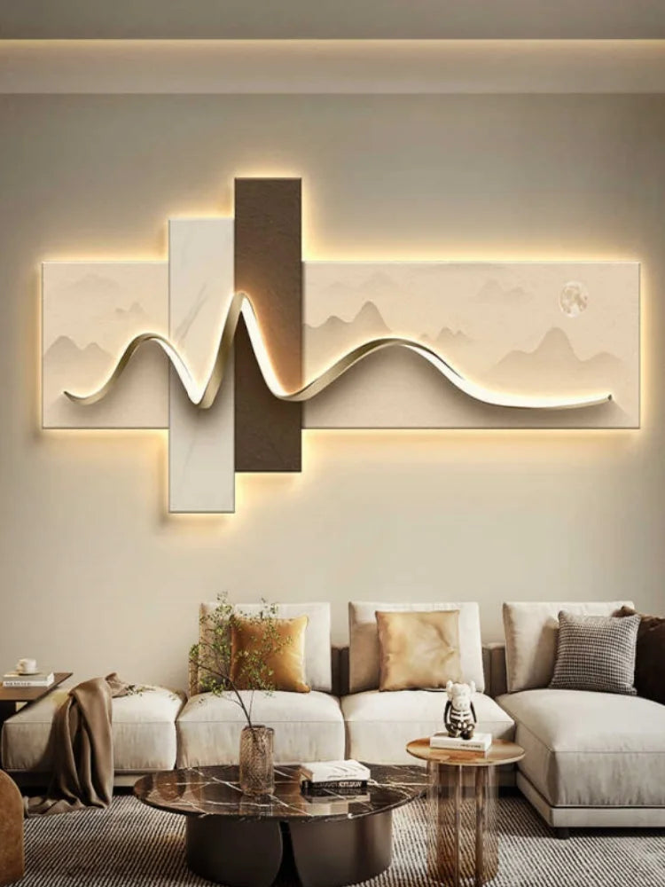 Luxury Wall Art with Light
