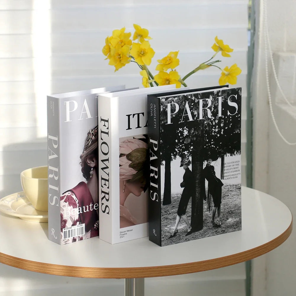 3-Pcs Fashion Fake Book Set (Decoration)